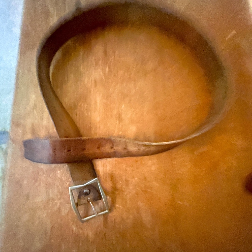 1970’s Vintage Classic Brown Leather Belt from California Size 36 fits 32-38
